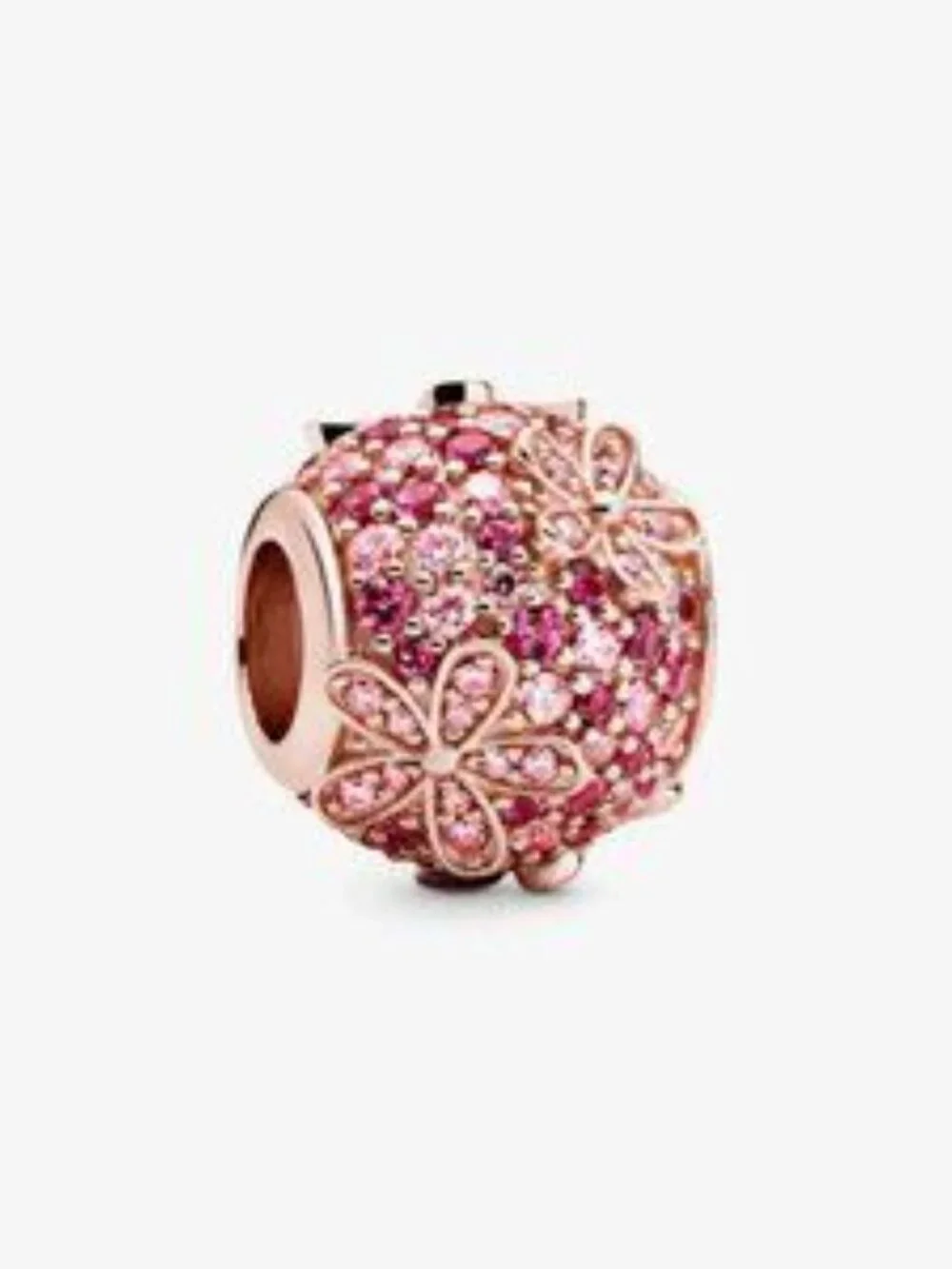 Pandora Rose Gold Beaded Flower Bracelet & Snake Bracelet
